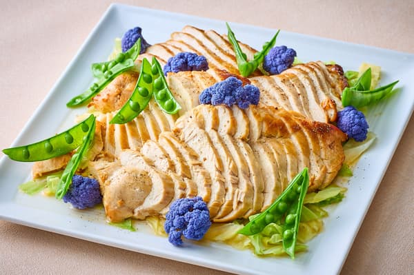 Daisen chicken with spring vegetables
