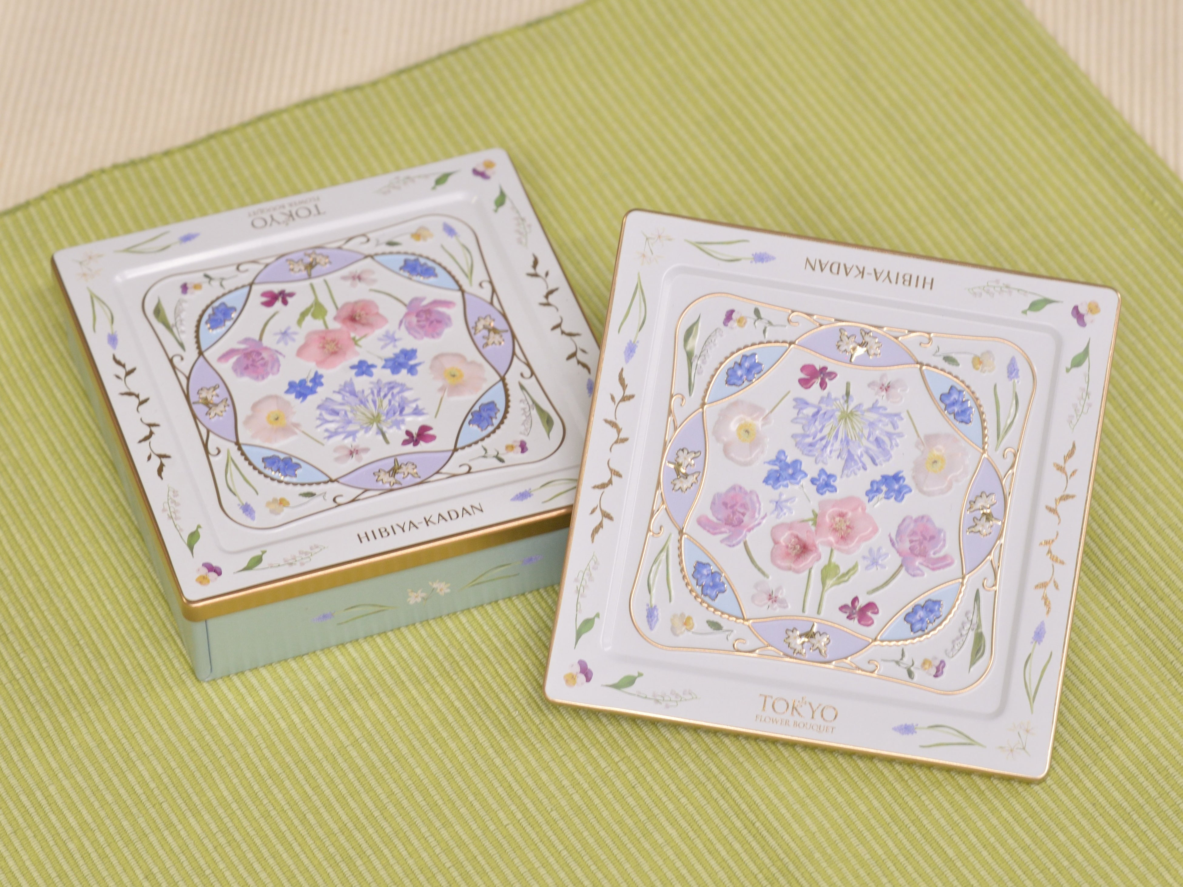 ดีไซน์กระป๋องลายดอกไม้ใหม่ที่มีดอกไม้ฤดูใบไม้ผลิ