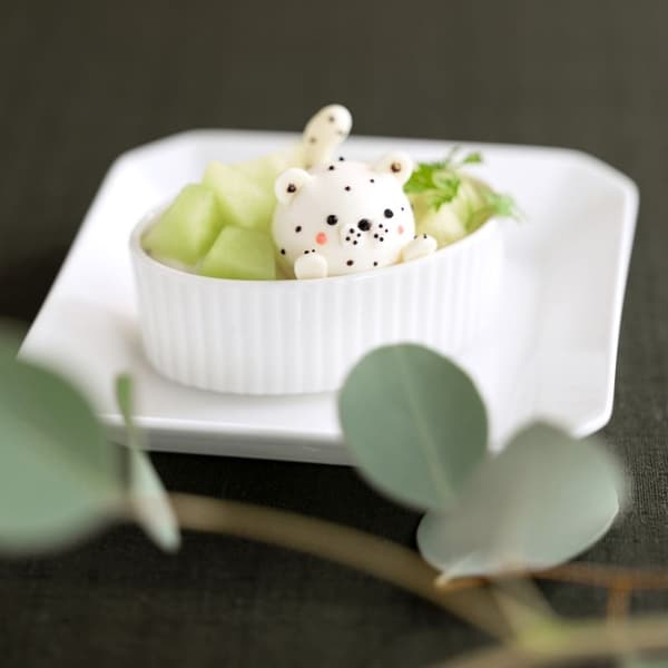 雪豹与哈密瓜纸杯蛋糕