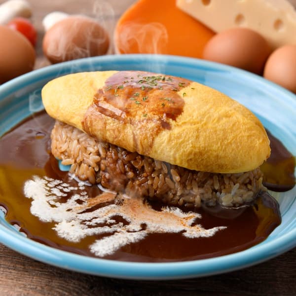 Omurice con Salsa Demiglace