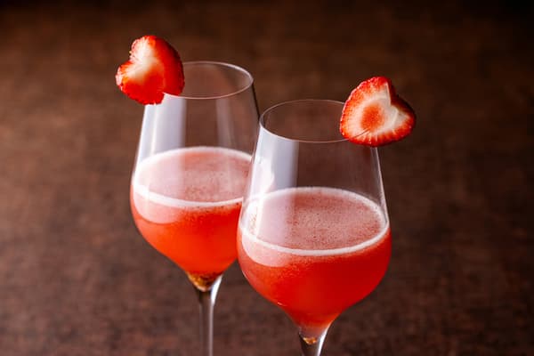 Strawberry and Moët & Chandon Cocktail
