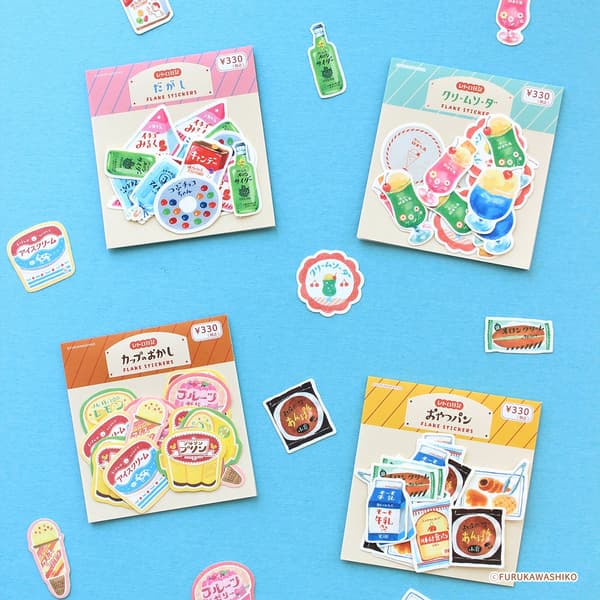 Stiker serpihan kertas Washi ¥330 per buah (termasuk pajak)