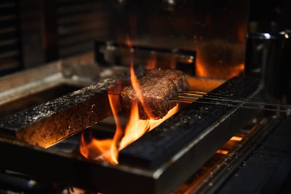 Aged Yonezawa beef charcoal-grilled steak