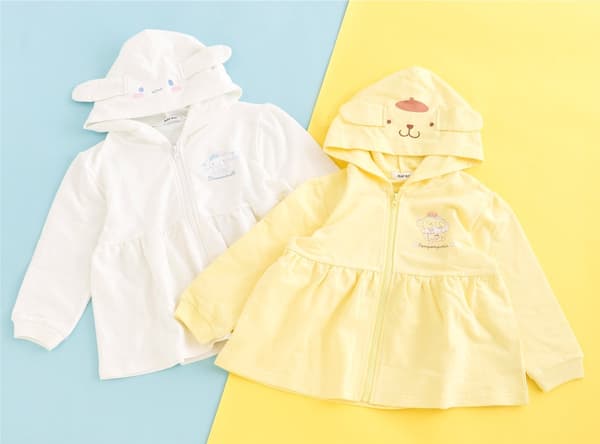 시나모롤 & 폼폼푸린 귀 디자인 후드티