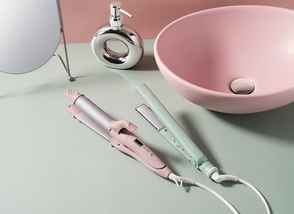 SALONIA Flow Series Hair Dryer in Misty Pink