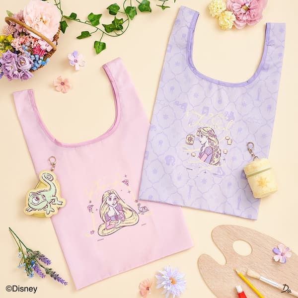 Die-cut eco bags with Rapunzel designs