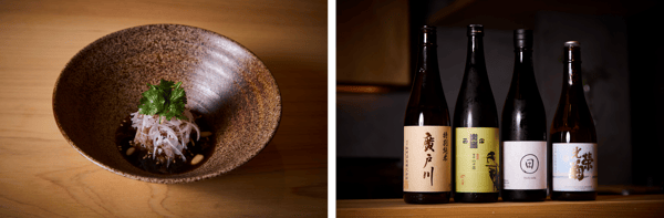 Side dishes and sake to complement the yakitori