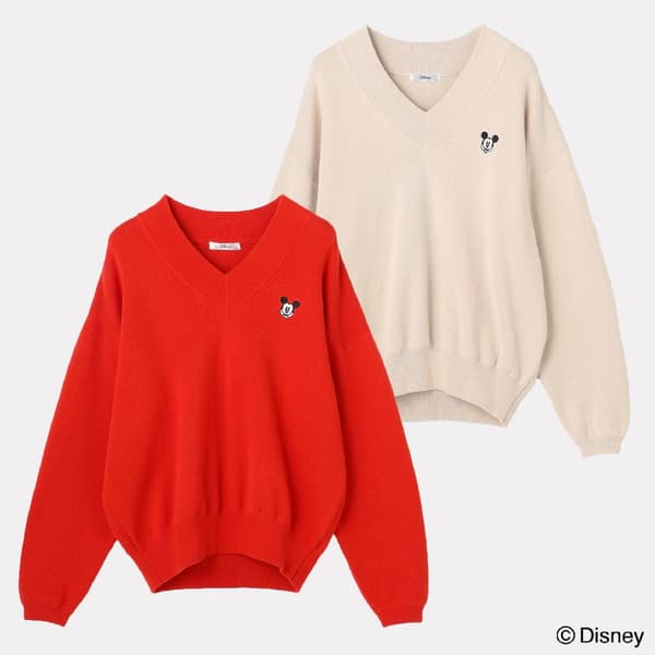 Mickey Mouse/Sweatshirt-like Knit