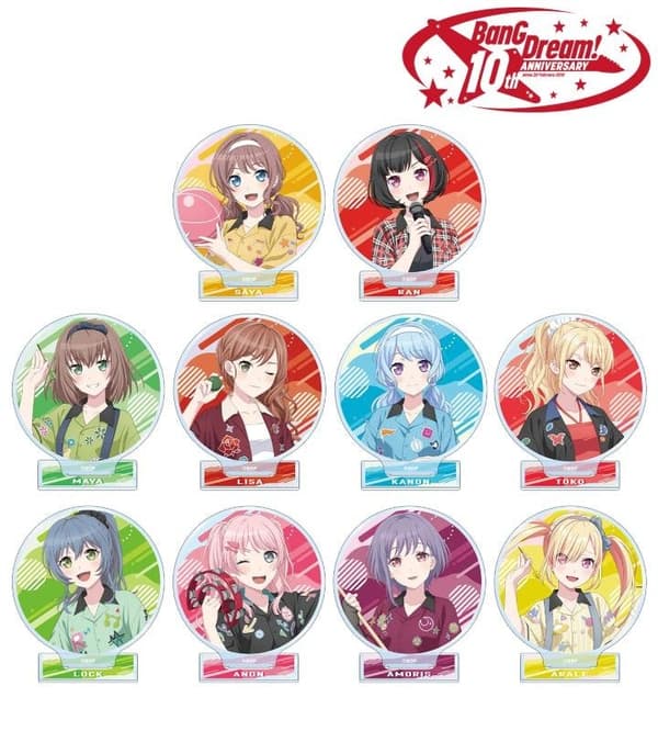 BanG Dream! × ROUND1 Trading Acrylic Stands (Bowling Shirt ver.)
