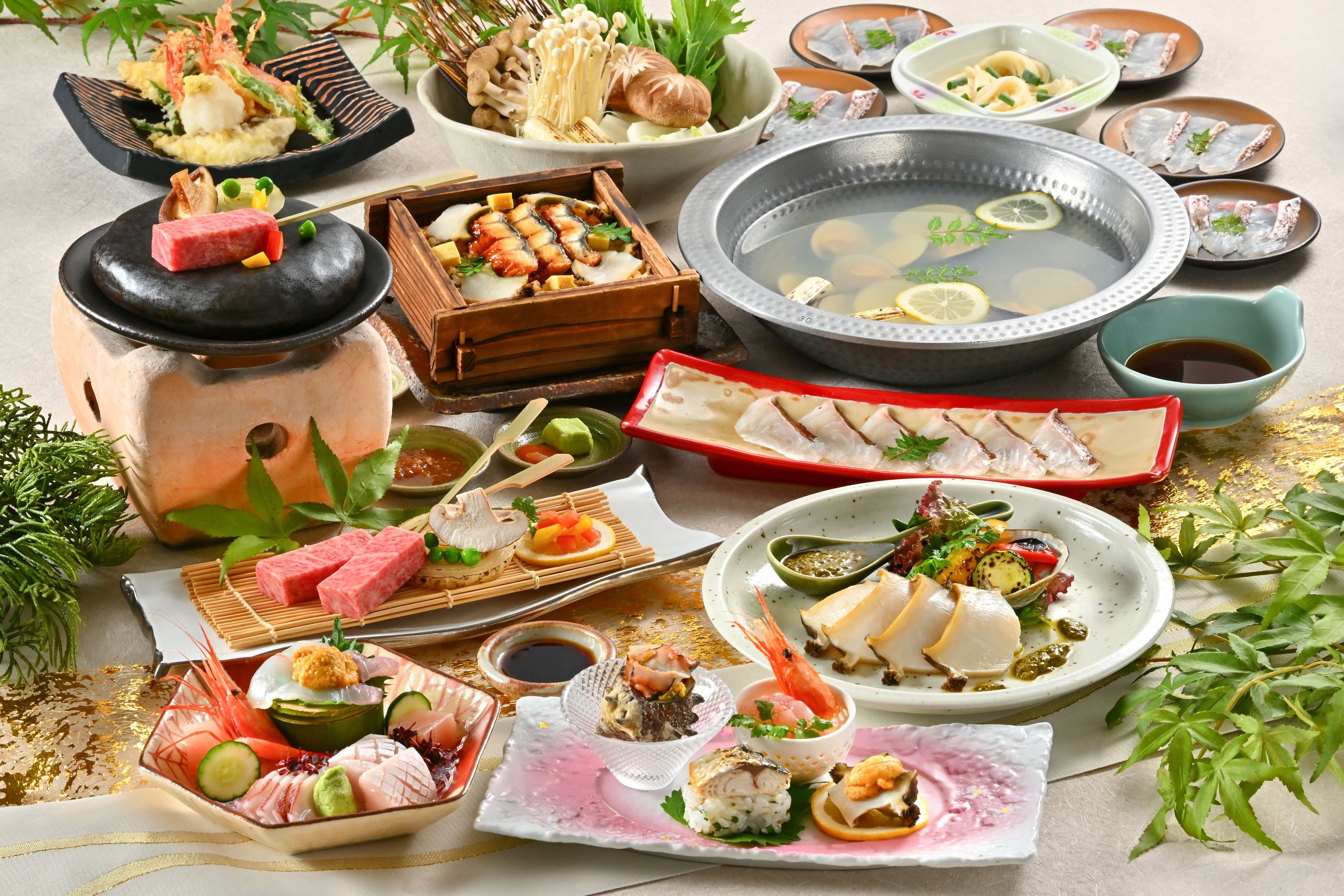 Kaiseki course dishes