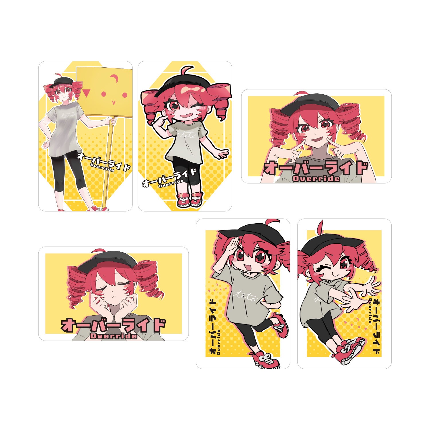 Six types of clear cards