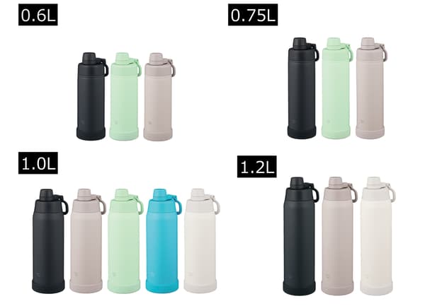 Color variations and sizes