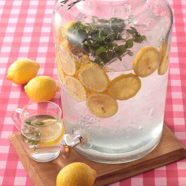 Lemon and Mint Flavored Water