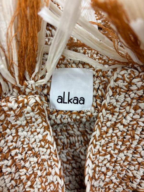 Raffia Touch Fringe Tank Knit