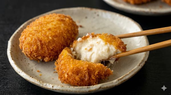Croqueta de crema de cangrejo
