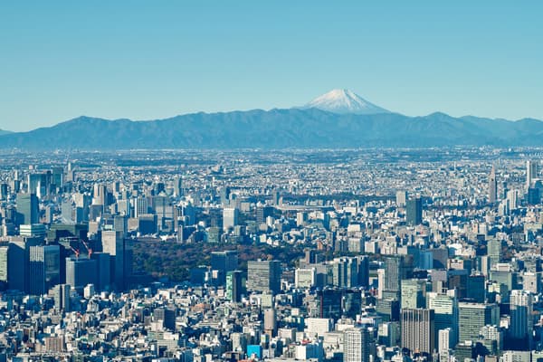 東京晴空塔提早開放時間的早晨景色