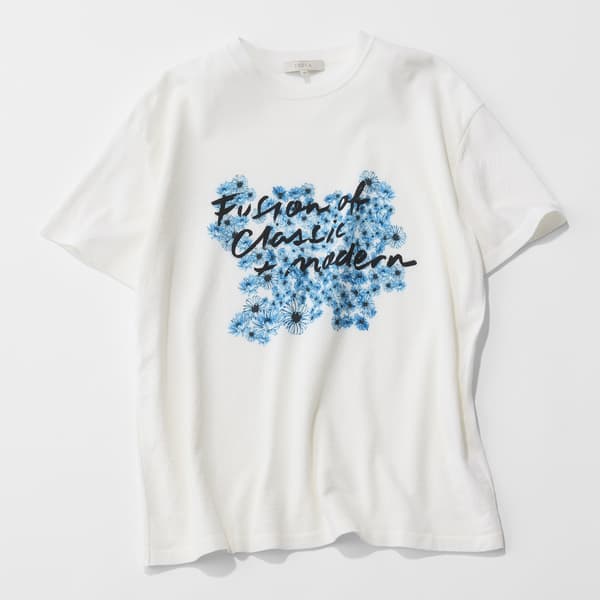 Anniversary Knit T-shirt in white