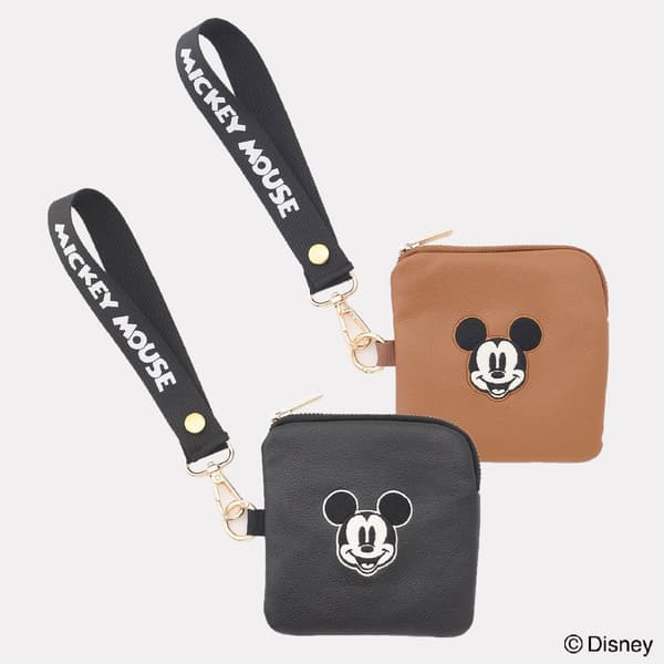 Mickey Mouse/Faux Leather Pouch