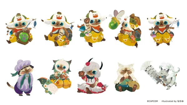 Monster Hunter Wilds Palico Merchandise Collection