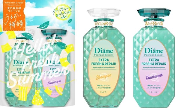 Extra Fresh & Repair洗髮精和護髮素套組 450ml x 2 / ¥1,320