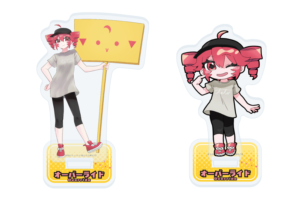 Two types of acrylic figures