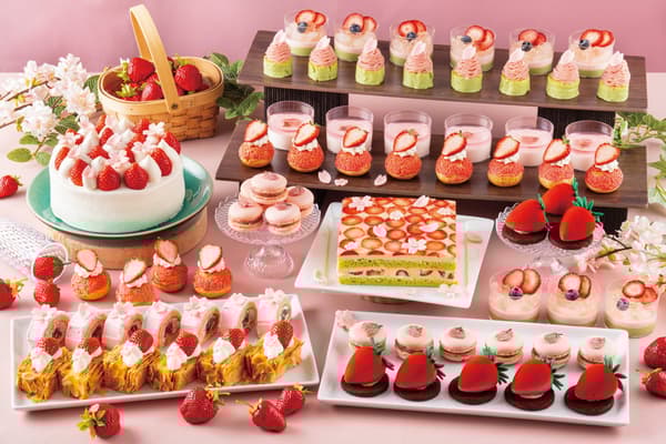 Strawberry and Sakura Sweets Buffet