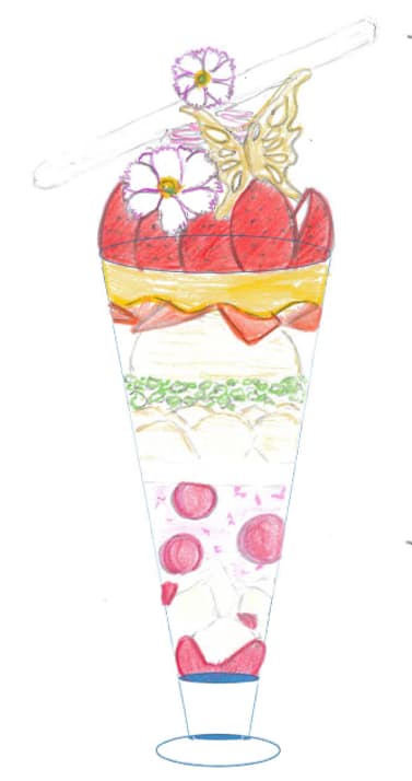 Cross-section of the Seasonal Parfait Series 