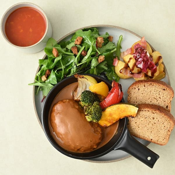 丹麦风汉堡套餐