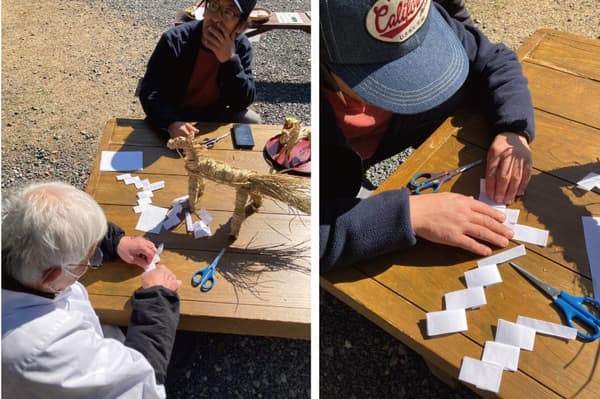 Behind the scenes: crafting the shide decorations