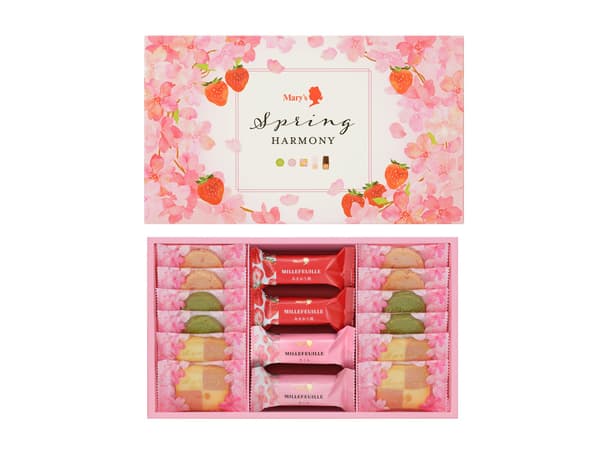 Spring Harmony assorted cookies and mille-feuille box