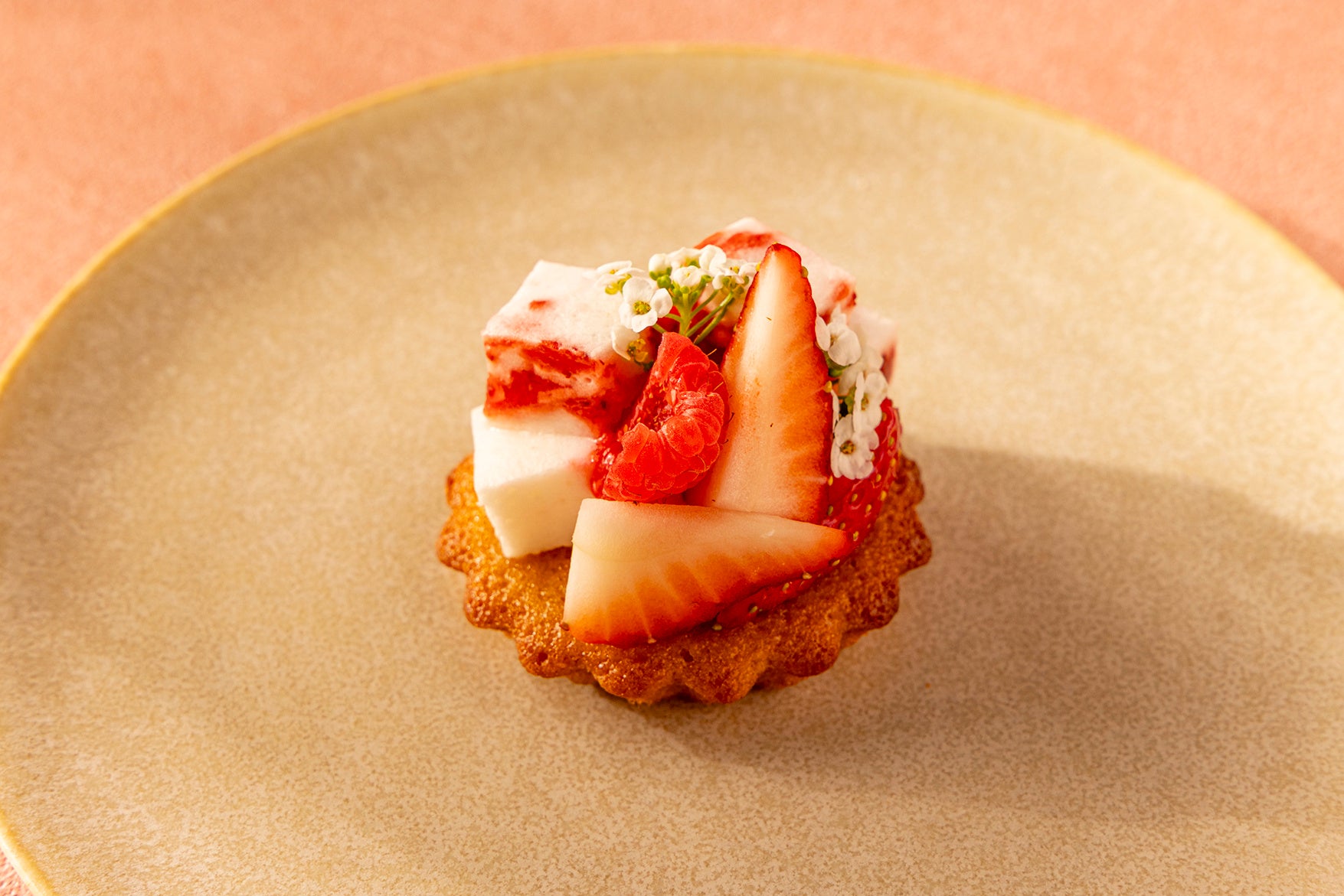 Cherry Blossom and Strawberry Tartlets
