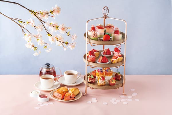 Strawberry & Sakura Afternoon Tea featuring Amarin and Kaorin