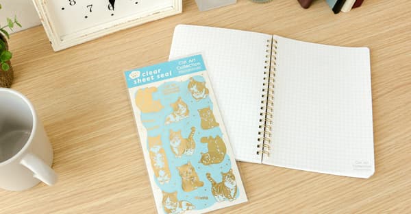 Clear sheet sticker featuring Shizuwarahinata