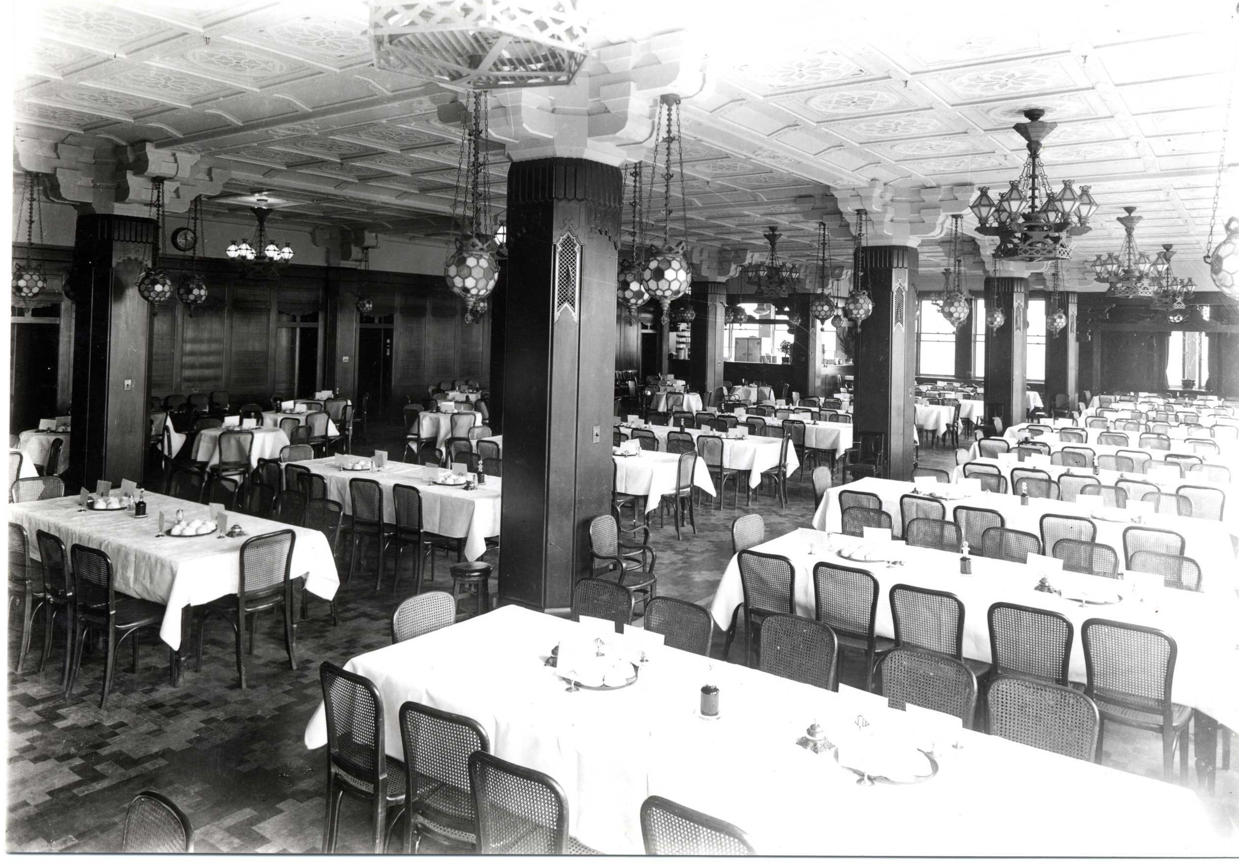 Japanese dining hall historic photo