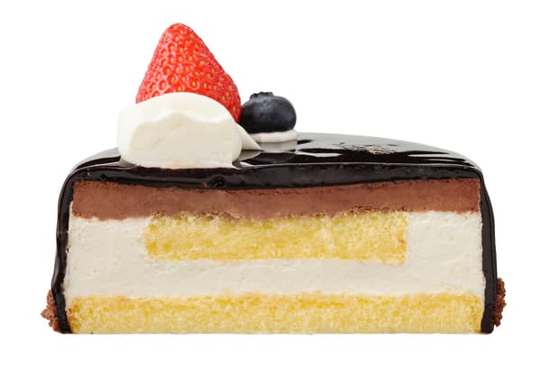 Sección transversal del pastel Choco Pie