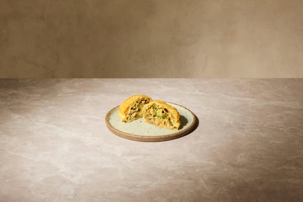 Pastel de carne de cerdo y brócoli asado