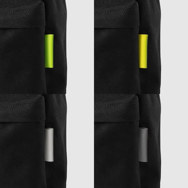 시계 방향으로 왼쪽 상단부터: 블랙 × 라임 그린, 블랙 × 네온 옐로우, 블랙 × 그레이, 블랙 × 오프 화이트 02