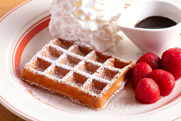 Waffle de harina de arroz sin gluten