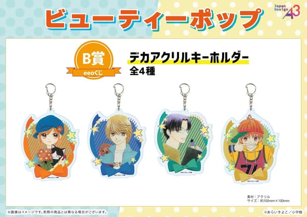 B Prize large acrylic keychains