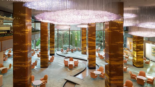 Main Lounge with Japanese Garden View