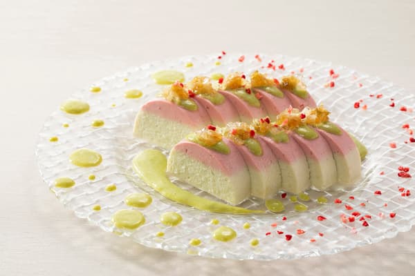 Matsunami Cabbage and Strawberry Mousse