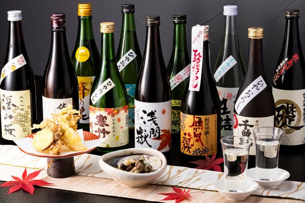 村民食堂的信州本地酒与精选小菜