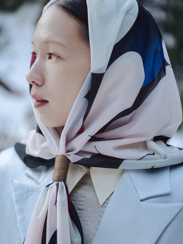 산포도 덩굴 공예 스카프 링, 큰 스카프 (sunlight)