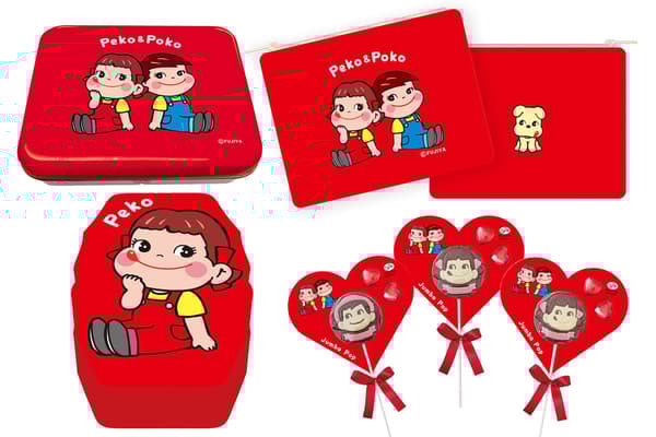 Varios productos de chocolate retro