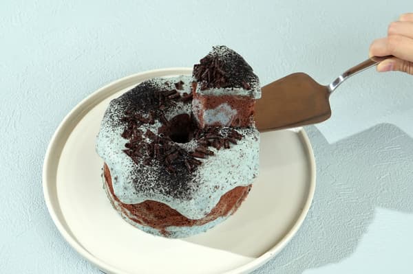 Choco Mint Chiffon Cake