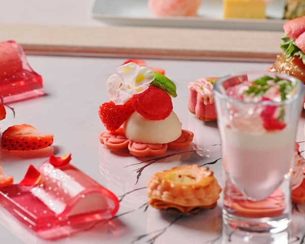 March and April feature spring-colored sweets adorning the art