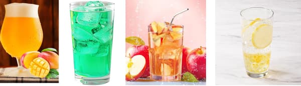 Selecciones de bebidas no alcohólicas y especiales