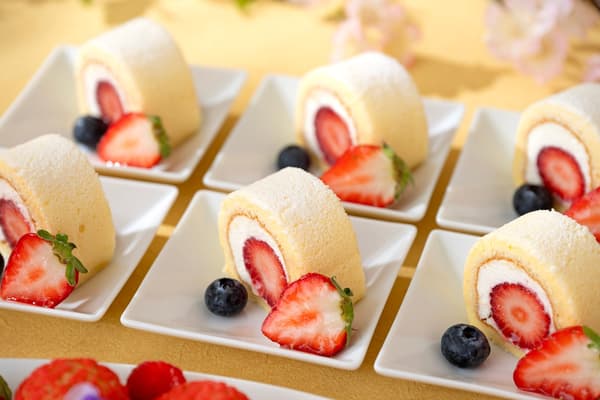 Whole Strawberry Roll Cake