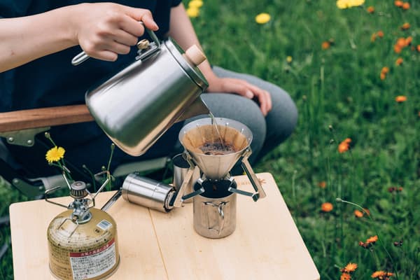 데크에서 즐기는 스노우피크 커피 브루잉 체험