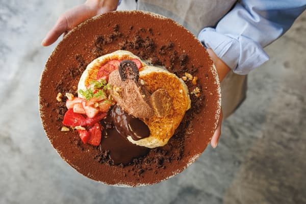 Minimal Chocolate Melty Pancakes